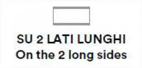 su 2 lati lungi